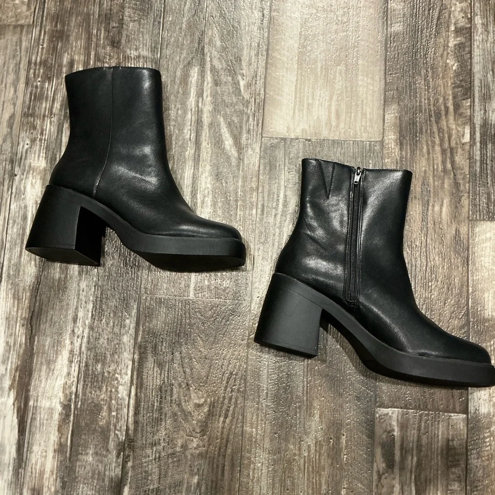 Sun + Stone Elegant Black Women's Ankle Boots Size 9.5 - Picture 16 of 16